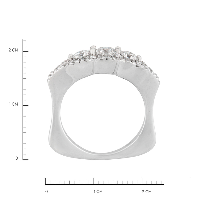 Кольцо из золота 750 пробы c бриллиантами, Л 1114 3528 за 220000