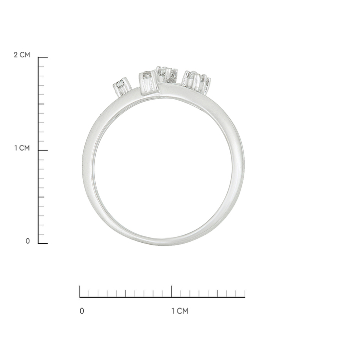 Кольцо из золота 585 пробы c бриллиантами, Л 4710 5793 за 39120