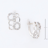 Серьги из золота 585 пробы c фианитами