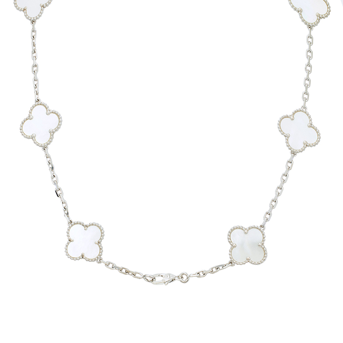 Колье из золота 750 пробы c перламутром, Л 2811 7006 за 225000