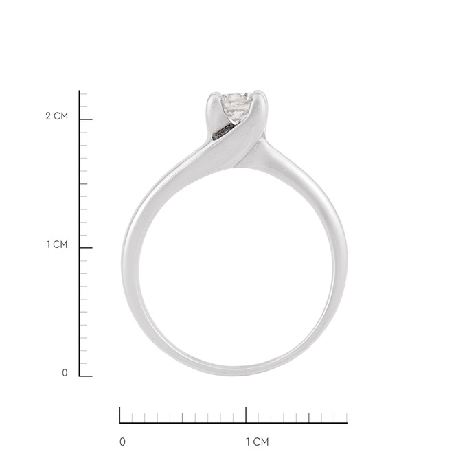 Кольцо из золота 375 пробы c бриллиантом, Л 5803 3708 за 28800