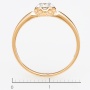 Кольцо из комбинированного золота 585 пробы c 1 бриллиантом Л25075625 фото 4