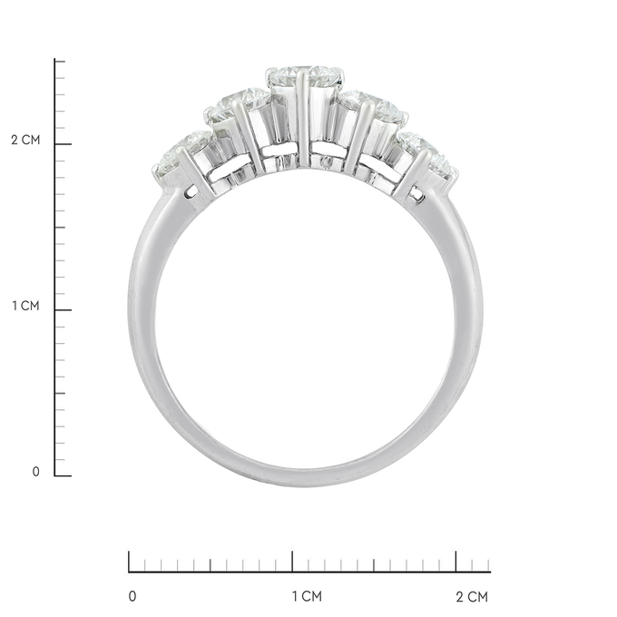 Кольцо из золота 750 пробы c бриллиантами, Л 2402 6753 за 270000