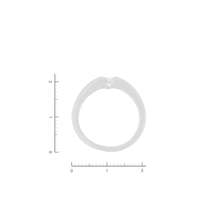 Кольцо из золота 585 пробы c 1 бриллиантом, Л 2010 5634 за 87500