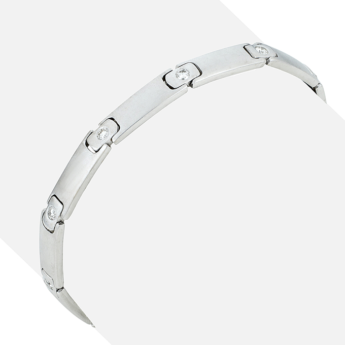 Браслет из золота 750 пробы c бриллиантами, Л 4107 5430 за 229600