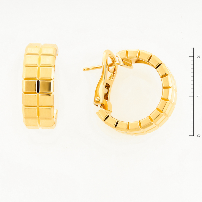 Серьги Chopard золото, 750, 3 к.,21,51 гр. (чистый вес 21,08 гр.) со следами износа, Ice Cube