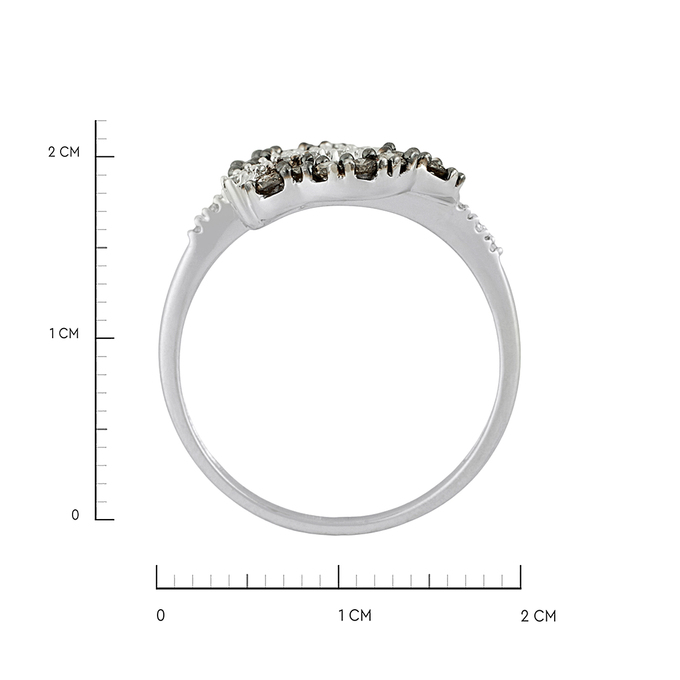 Кольцо из золота 585 пробы c бриллиантами, Л 0910 2373 за 40720