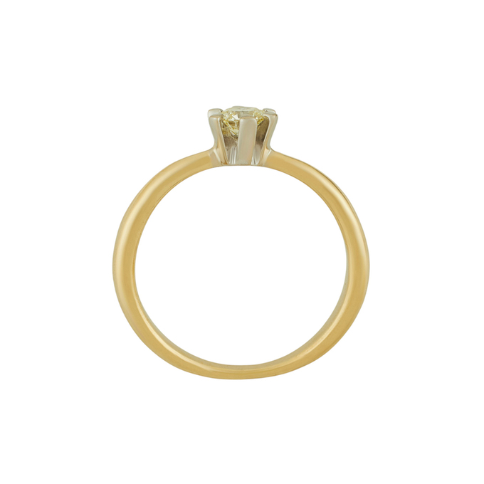 Кольцо из золота 585 пробы c бриллиантом, Л 2508 8448 за 64720