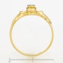 Кольцо из желтого золота 750 пробы c 1 бриллиантом Л30111903 фото 4