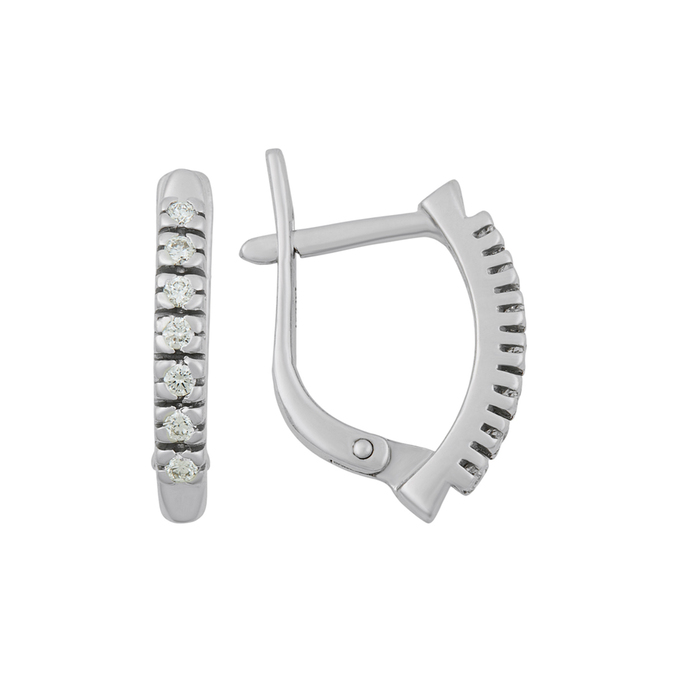 Серьги из золота 585 пробы c бриллиантами, Л 7101 4820 за 41440