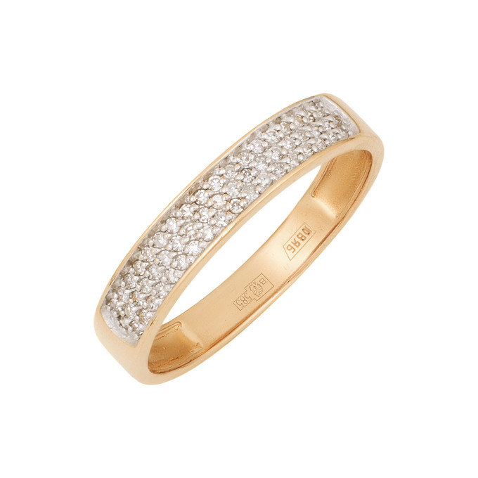 Кольцо из золота 585 пробы c бриллиантами, Л 2812 2692 за 31200