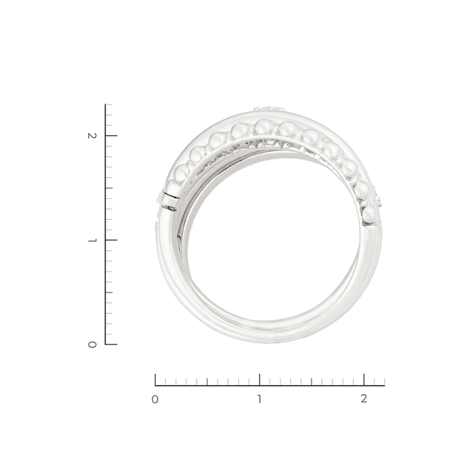 Кольцо из белого золота 585 пробы c 38 бриллиантами, Л 0514 1874 за 94000