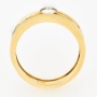 Кольцо из желтого золота 750 пробы c 7 бриллиантами Л73012385 фото 3