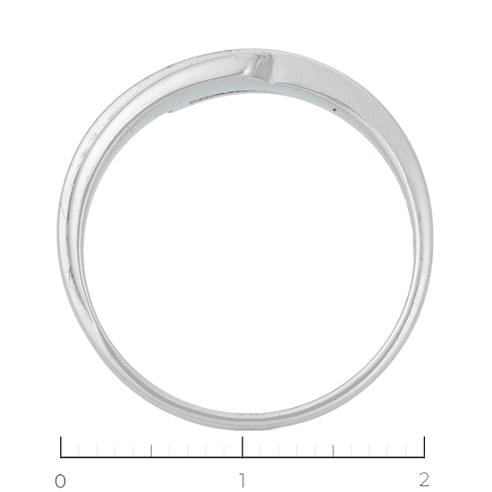 Кольцо из белого золота 585 пробы c 1 бриллиантом, Л52072815 за 15540