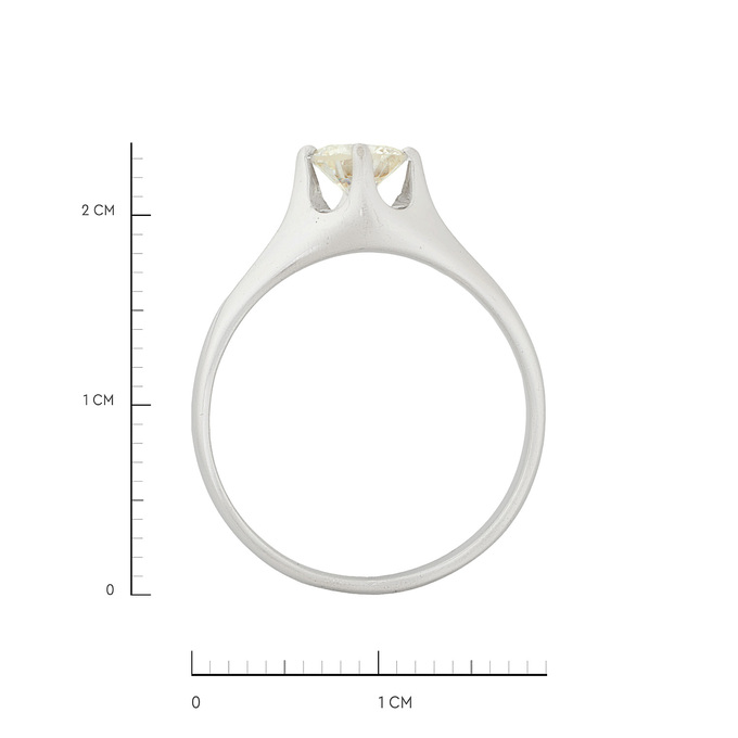 Кольцо из золота 750 пробы c бриллиантом, Л 2812 3167 за 105000