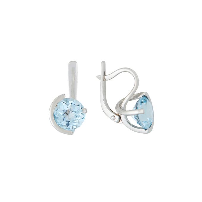 Серьги из золота 585 пробы c топазами, Л 2809 8979 за 49200