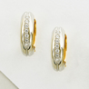 Серьги из золота 585 пробы c фианитами