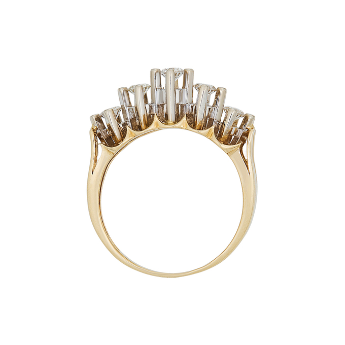 Кольцо из золота 585 пробы c бриллиантами, Л 2811 7940 за 76500