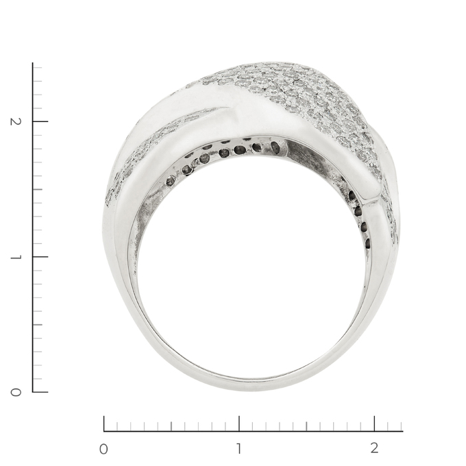 Кольцо из белого золота 750 пробы c 218 бриллиантами, Л 0615 7919 за 189000