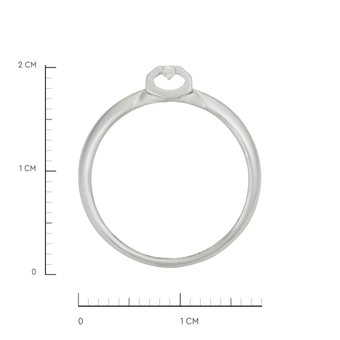 Кольцо из золота 585 пробы c бриллиантом, Л 6002 0854 за 24720