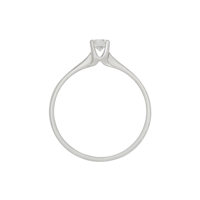 Кольцо из золота 585 пробы c бриллиантом, Л 2415 3728 за 36400