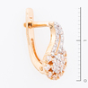 Серьги из золота 585 пробы c фианитами