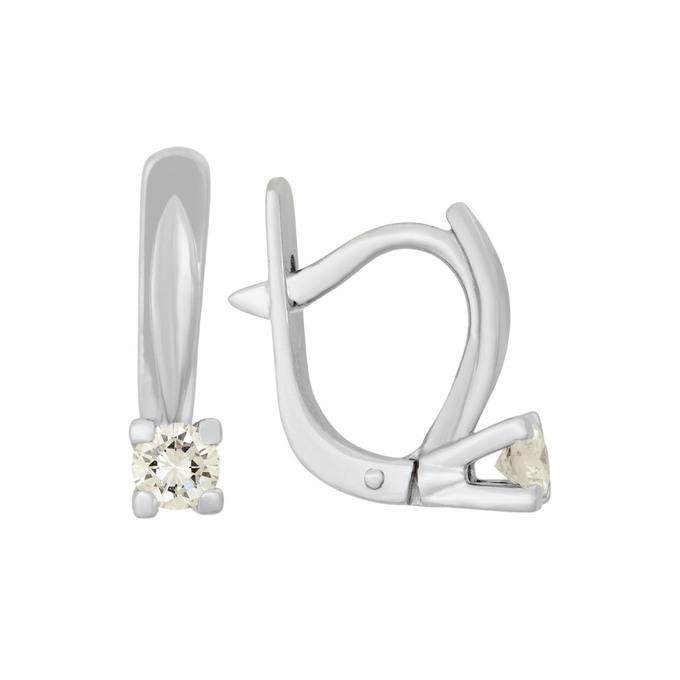 Серьги из золота 585 пробы c бриллиантами, Ц О007 2045 за 78720