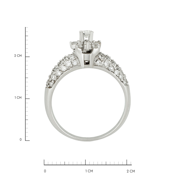 Кольцо из золота 585 пробы c бриллиантами, Л 5208 0913 за 75000