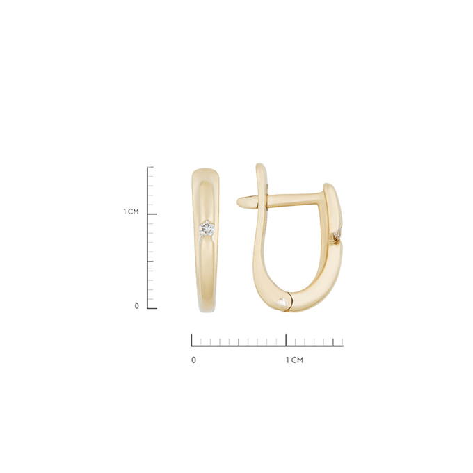 Серьги из золота 585 пробы c бриллиантами, К 0000 5138 за 40400