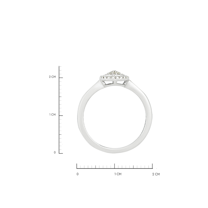 Кольцо из золота 585 пробы c бриллиантами, Л 0911 2306 за 26320