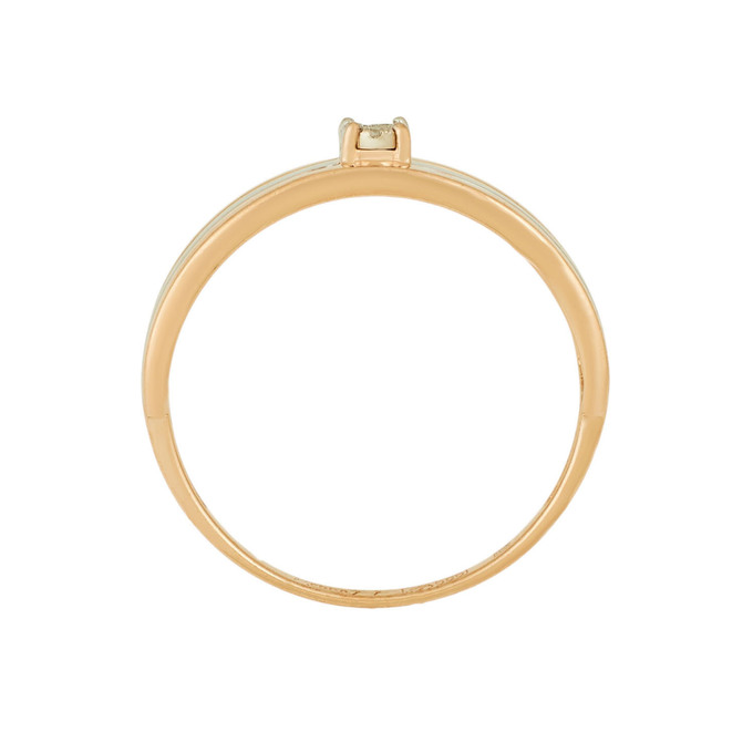 Кольцо из золота 585 пробы c бриллиантами