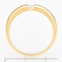 Кольцо из желтого золота 750 пробы c 1 бриллиантом Л18102064 фото 4