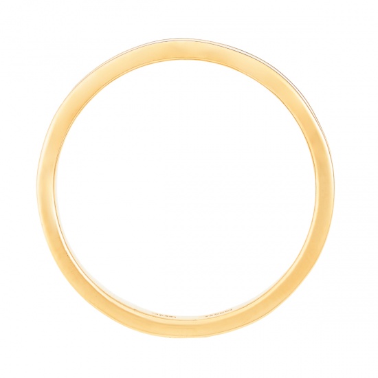 Кольцо из комбинированного золота 585 пробы c 3 бриллиантами, Л18110150 за 20950