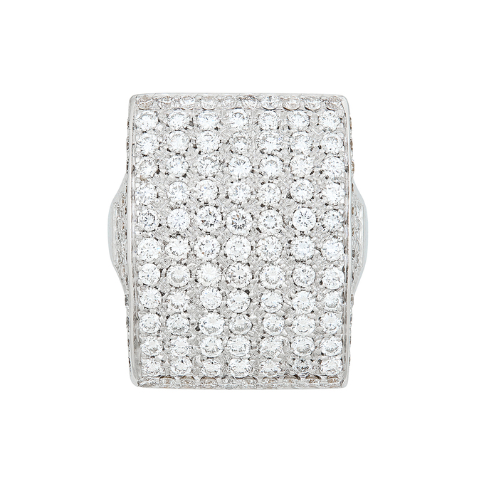 Кольцо из золота 750 пробы c бриллиантами