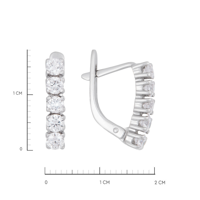 Серьги из золота 585 пробы c бриллиантами, Л 3305 5552 за 120000