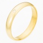 Кольцо из желтого золота 585 пробы c 1 бриллиантом Л06154689 фото 1