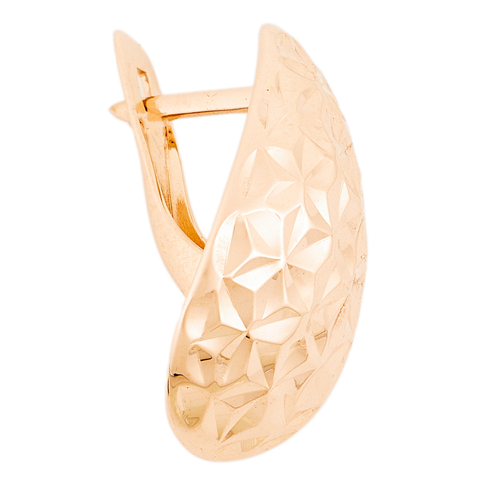 Серьги из красного золота 585 пробы