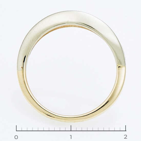 Кольцо из желтого золота 585 пробы c 1 фианитом, Л18083257 за 11040