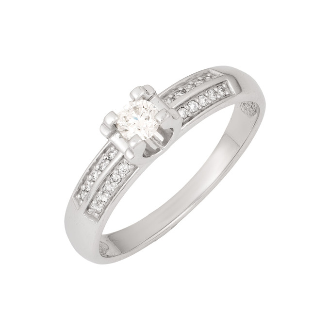 Кольцо из золота 585 пробы c бриллиантами, Л 2810 2268 за 51120