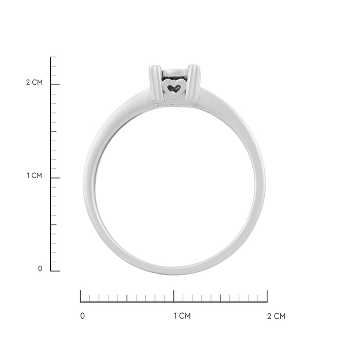 Кольцо из золота 585 пробы c бриллиантом