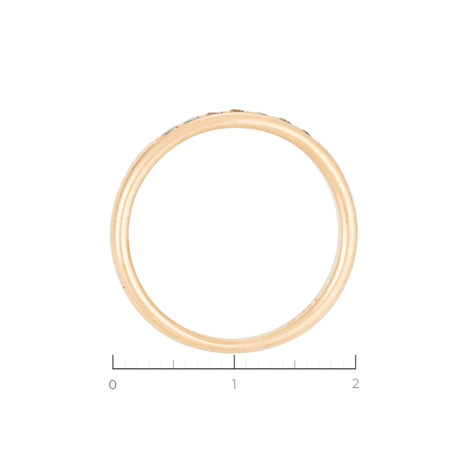 Кольцо из золота 585 пробы c 7 бриллиантами