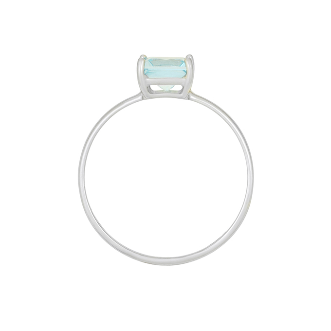 Кольцо из золота 585 пробы c топазом