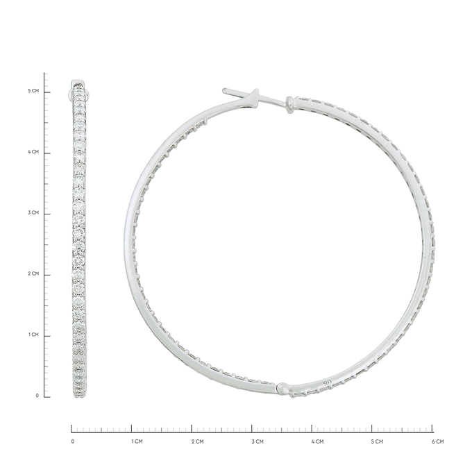 Серьги из золота 750 пробы c бриллиантами, Л 3606 5892 за 220000