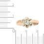Кольцо из комбинированного золота 583 пробы c 1 бриллиантом Л45042723 фото 4