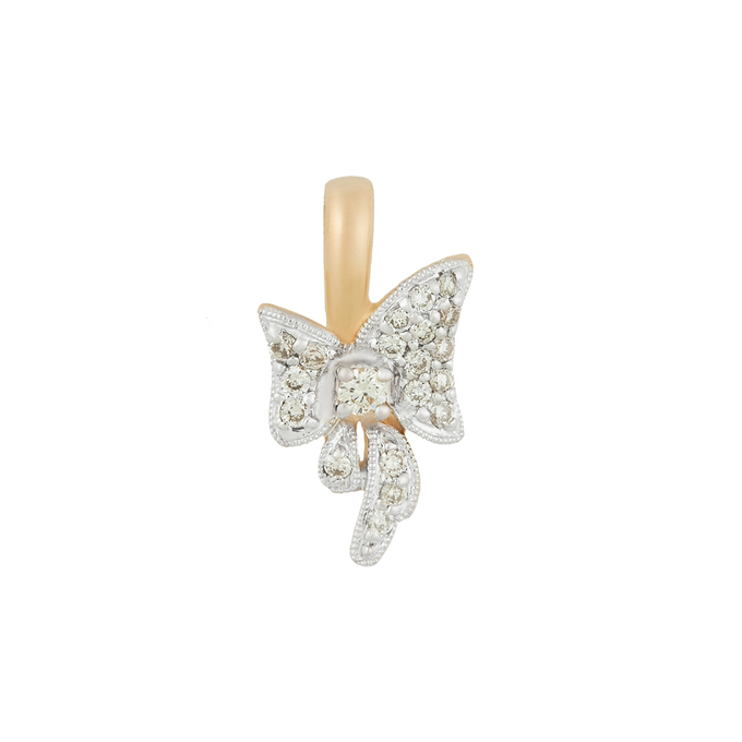 Подвеска из золота 585 пробы c бриллиантами