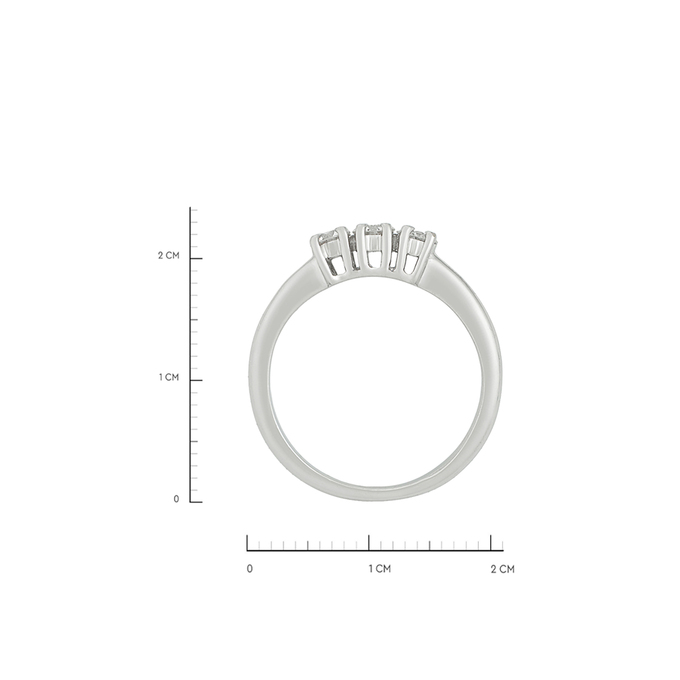 Кольцо из золота 750 пробы c бриллиантами, Л 3309 1381 за 117200