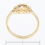 Кольцо из желтого золота 585 пробы c 1 бриллиантом 140197 фото 4