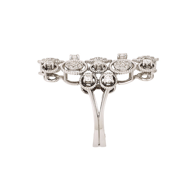 Кольцо из золота 750 пробы c бриллиантами