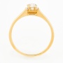 Кольцо из желтого золота 585 пробы c 1 бриллиантом Л12068608 фото 3