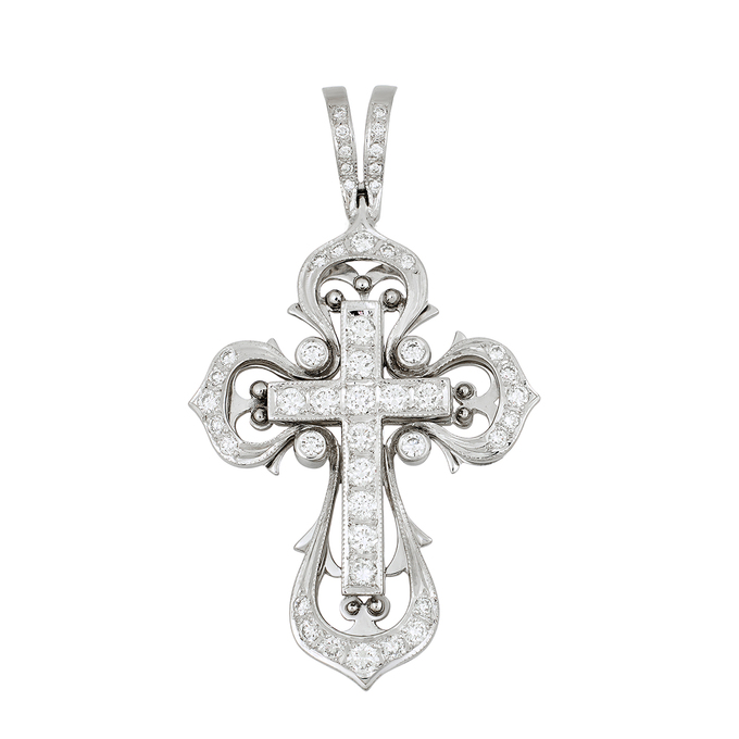 Подвеска из золота 585 пробы c бриллиантами